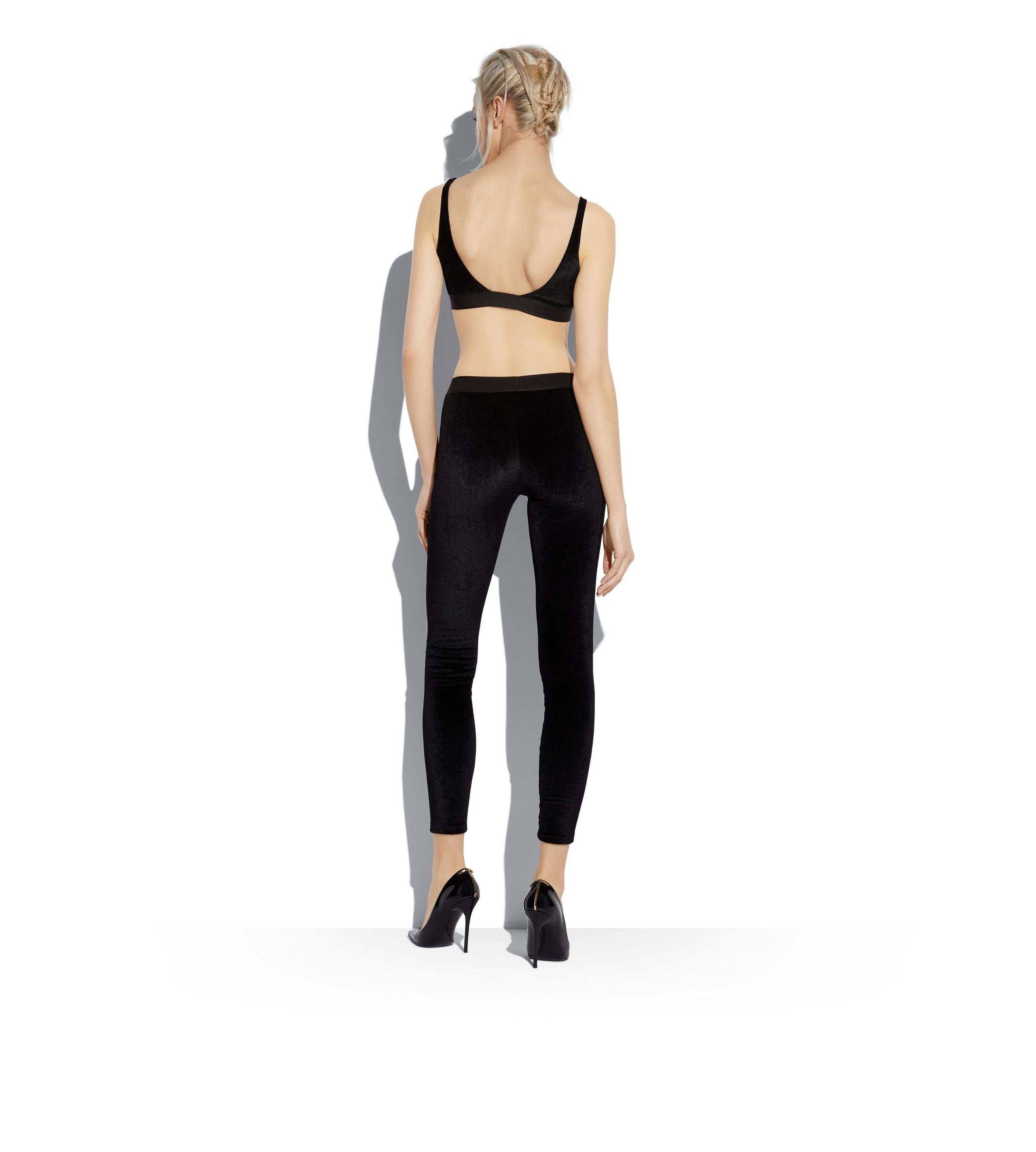 STRETCH VELVET BRALETTE - 3