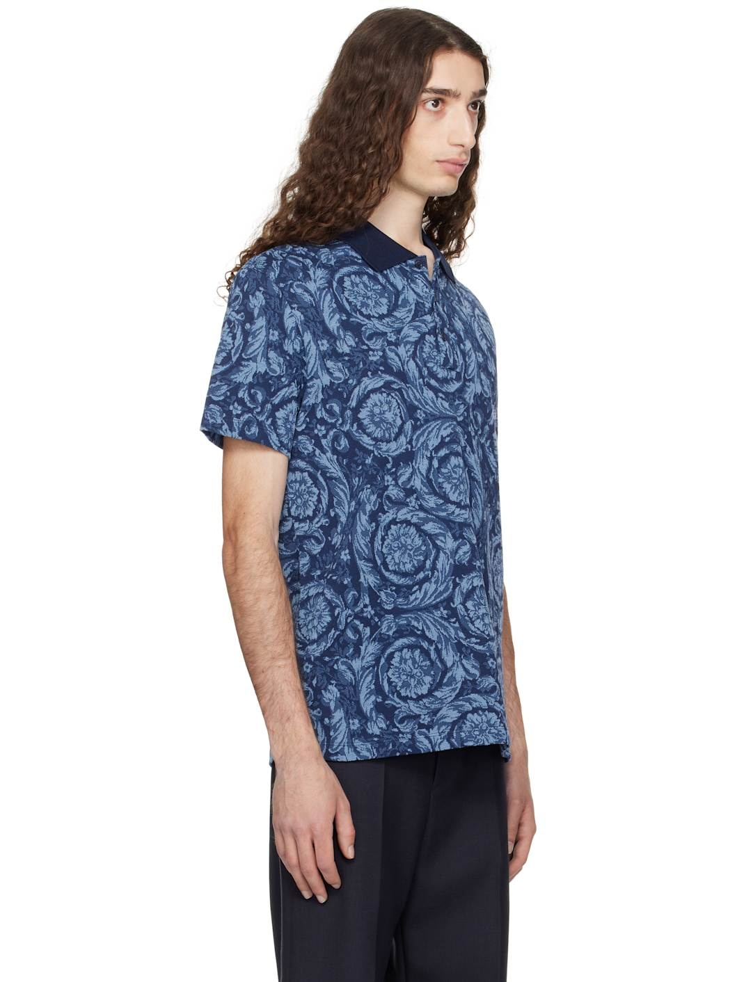 Blue Barocco Polo - 2