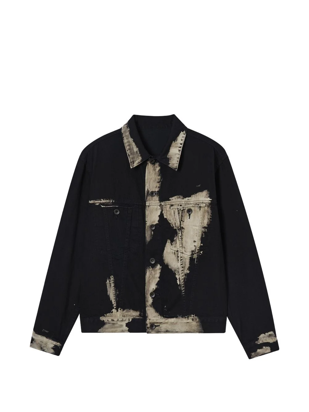 buttoned collared jacket - 1