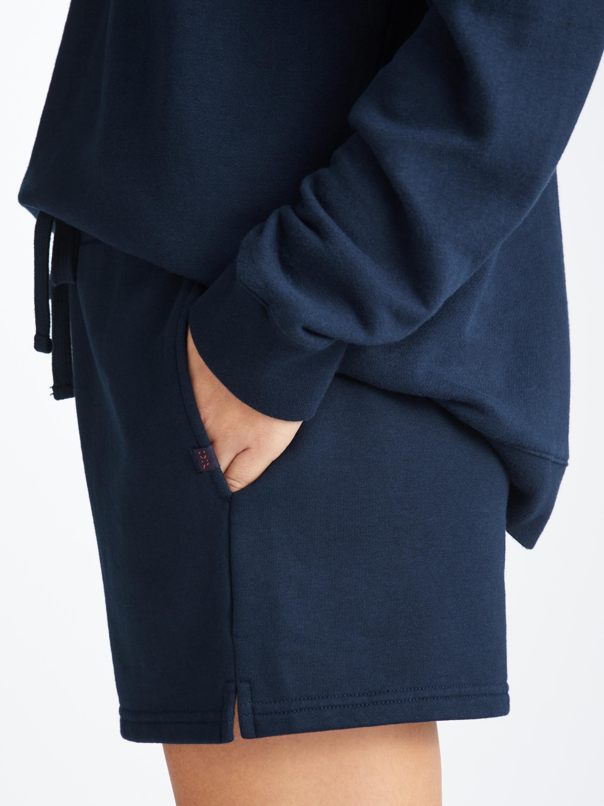 Women's Sweat Shorts Quinn Cotton Modal Navy - 5