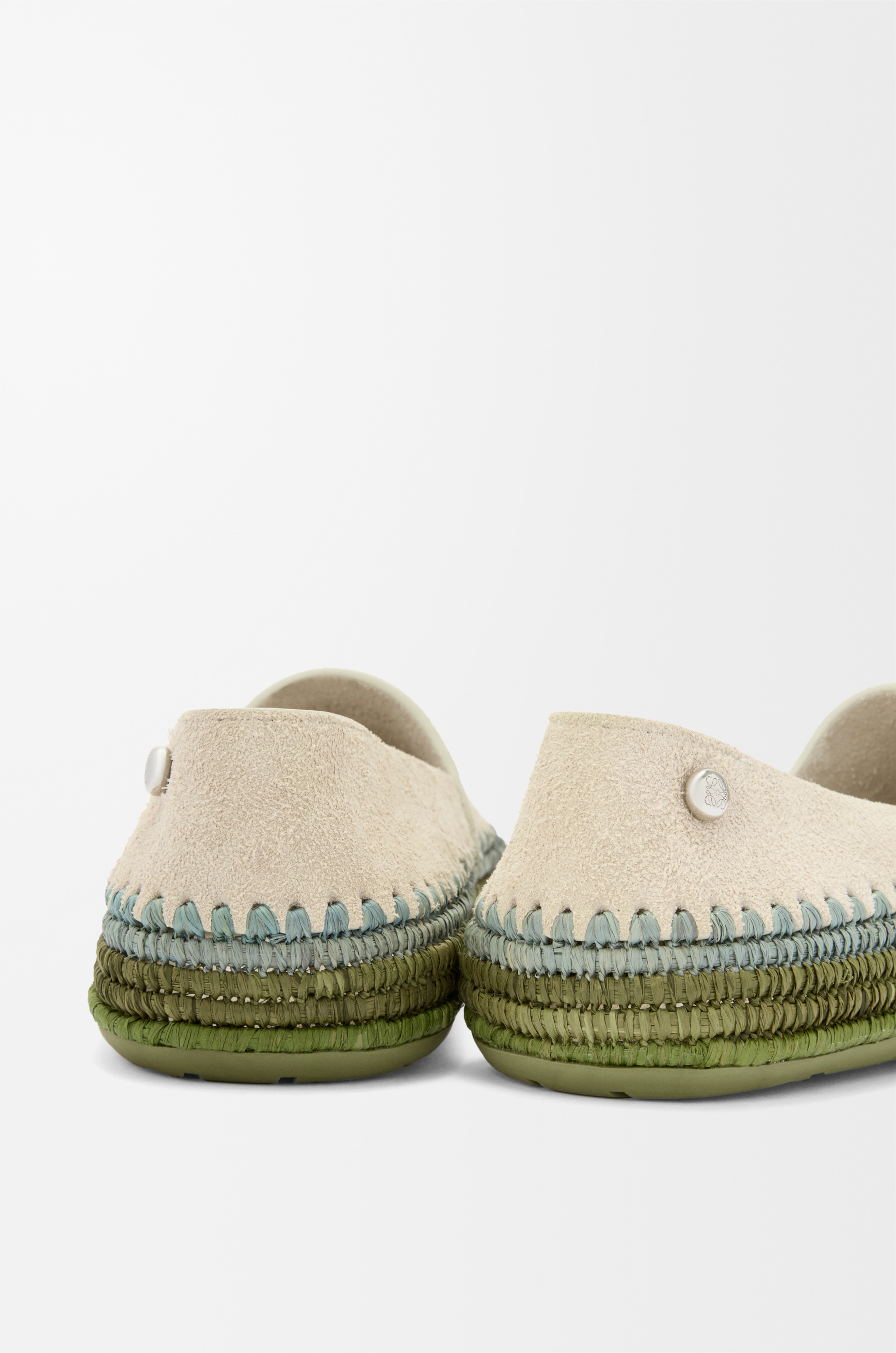 Rio slipper in suede and raffia - 5