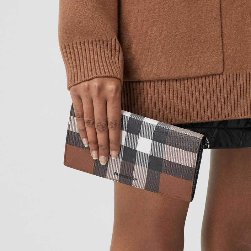 Check E-canvas Wallet with Detachable Strap 9