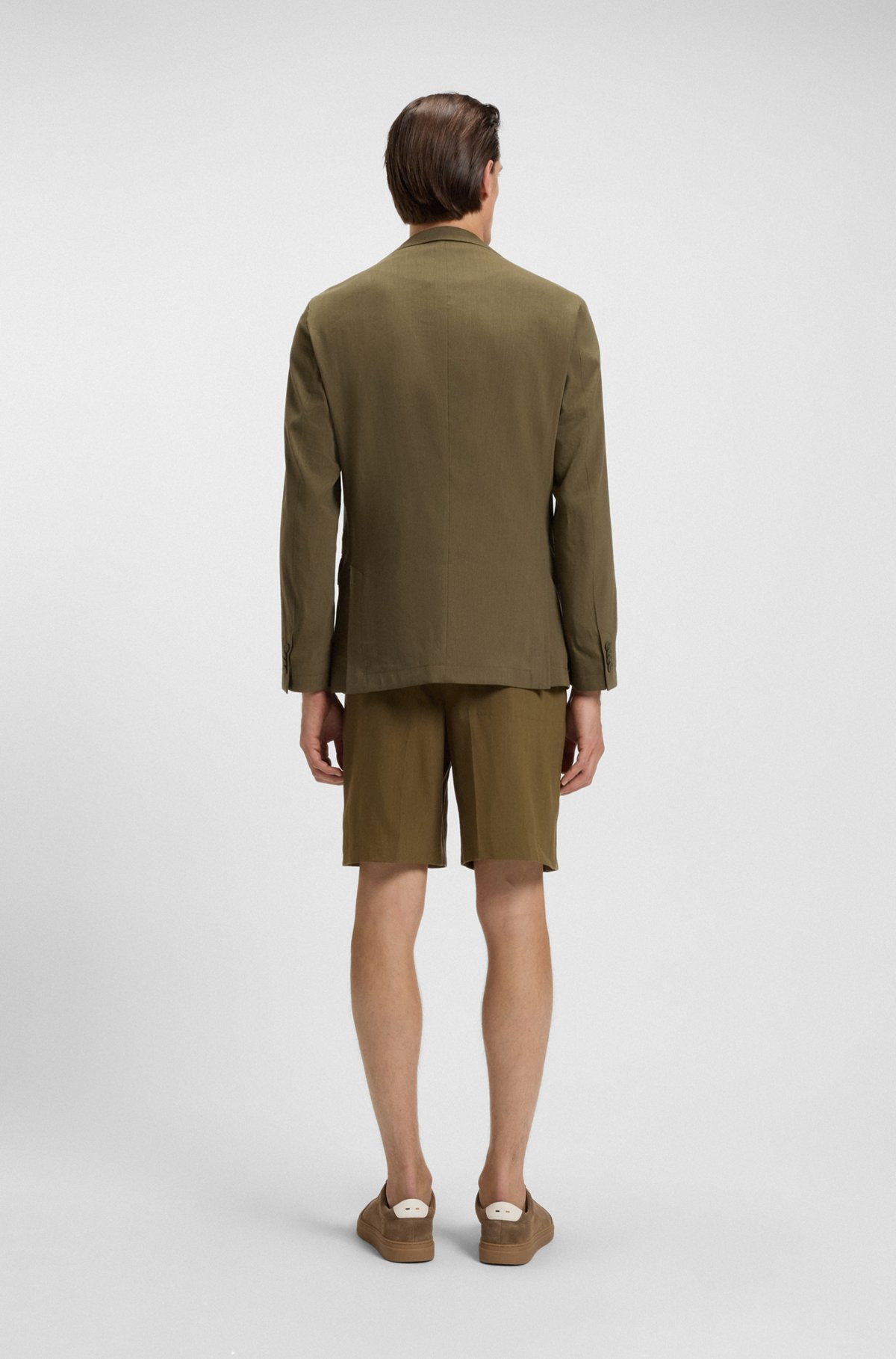 SLIM-FIT SUIT JACKET IN A STRETCH-LINEN BLEND - 4