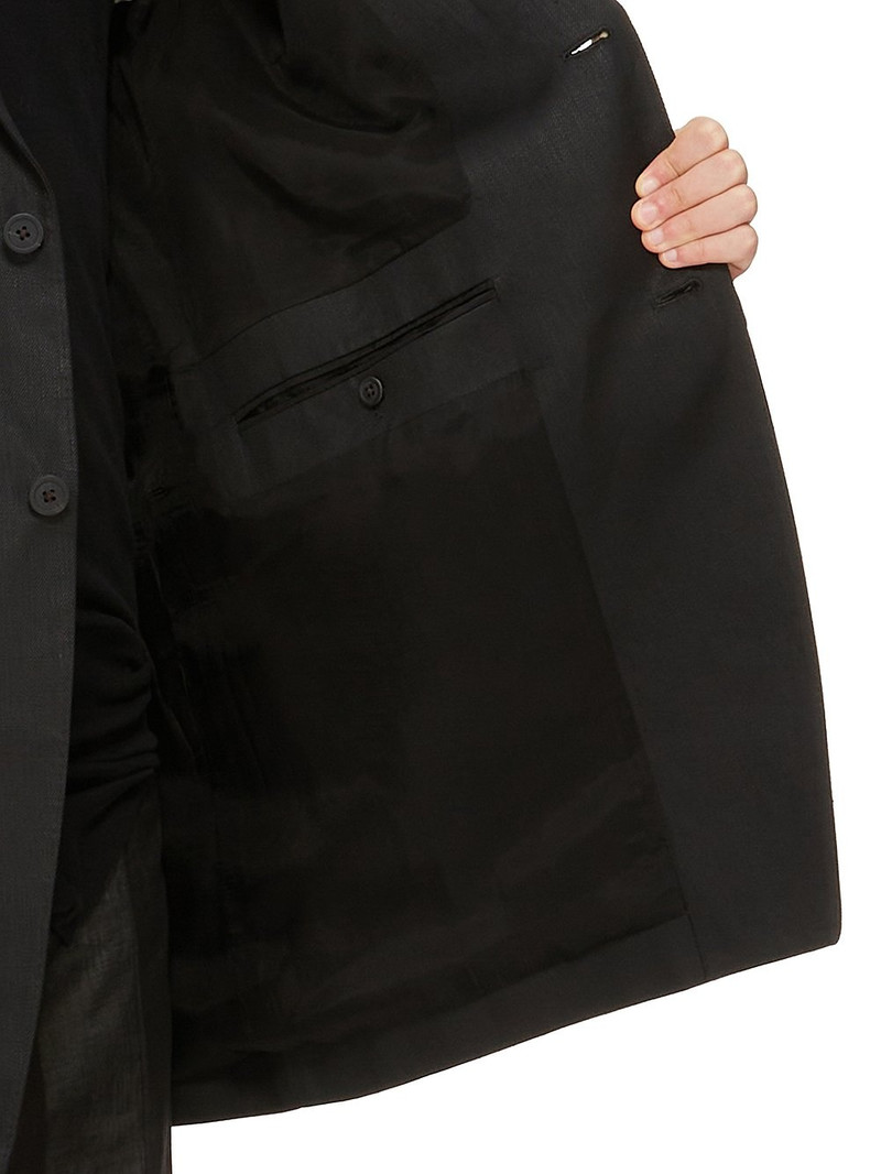 satin-finish blazer 6