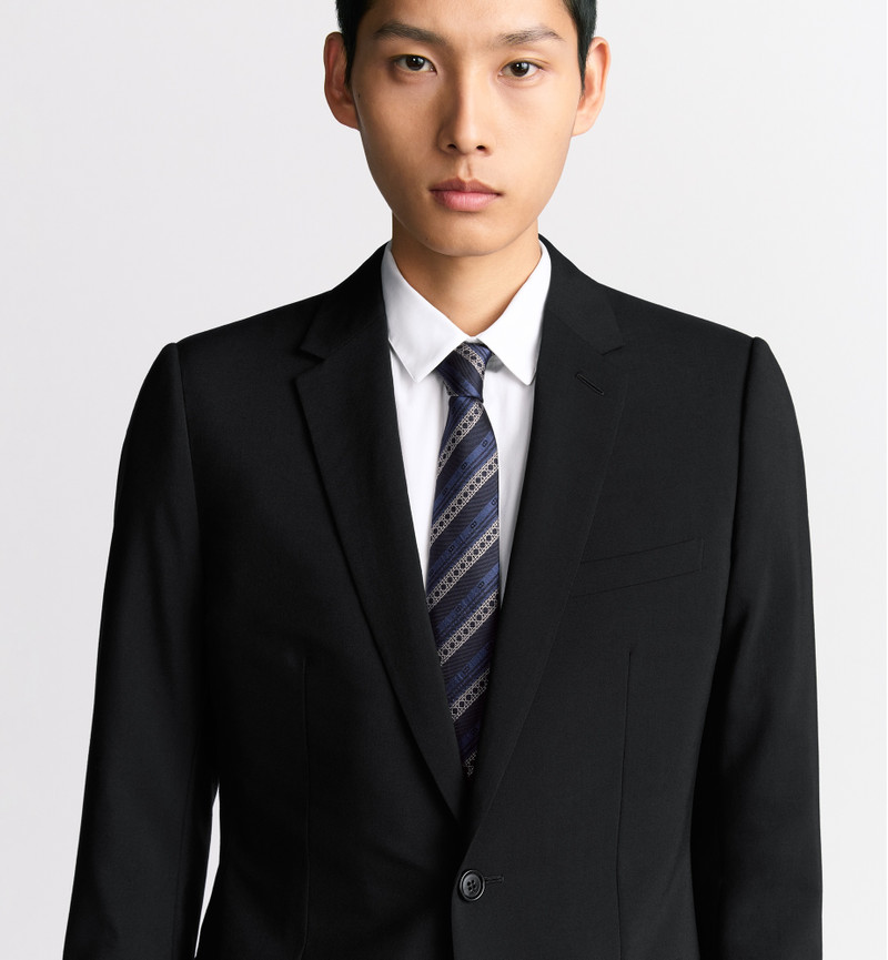 Dior Striped Cannage Tie outlook