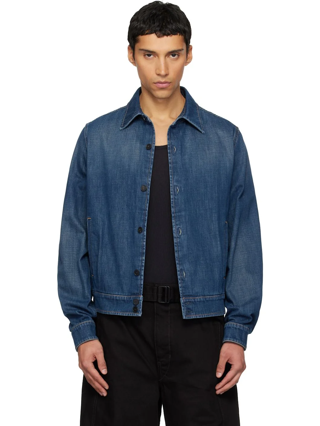 Blue Short Denim Jacket - 1