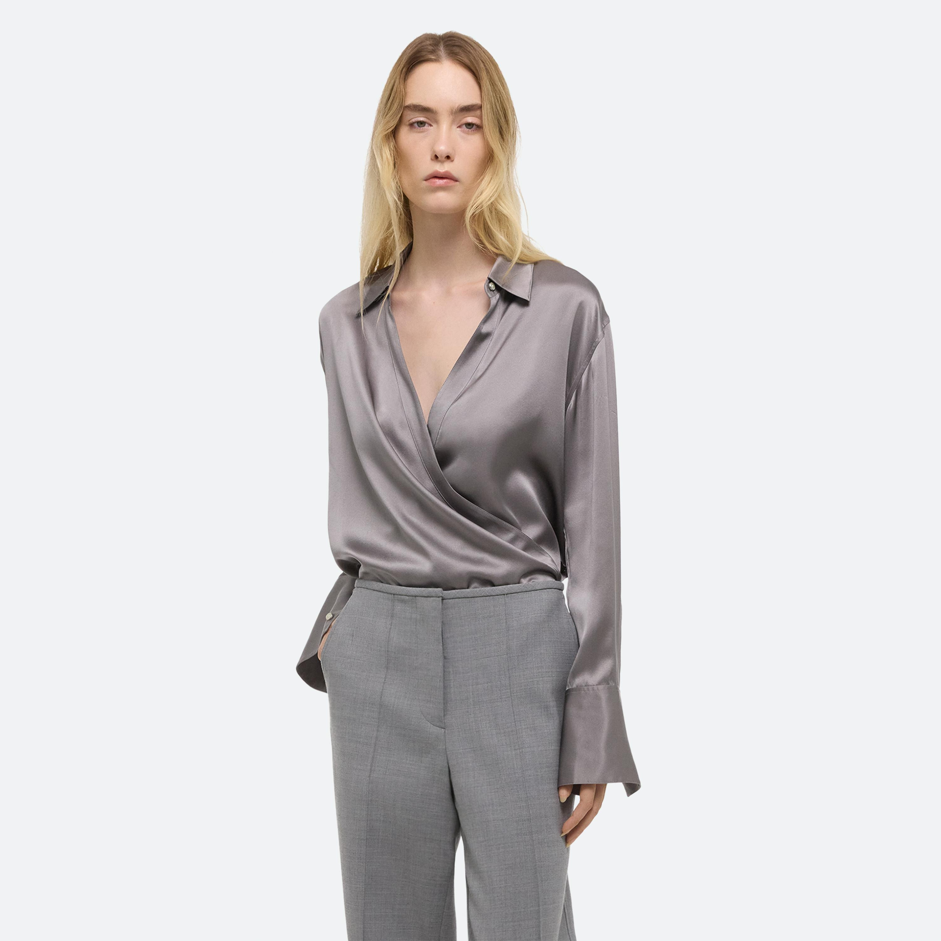 RELAXED WRAP SHIRT - 10