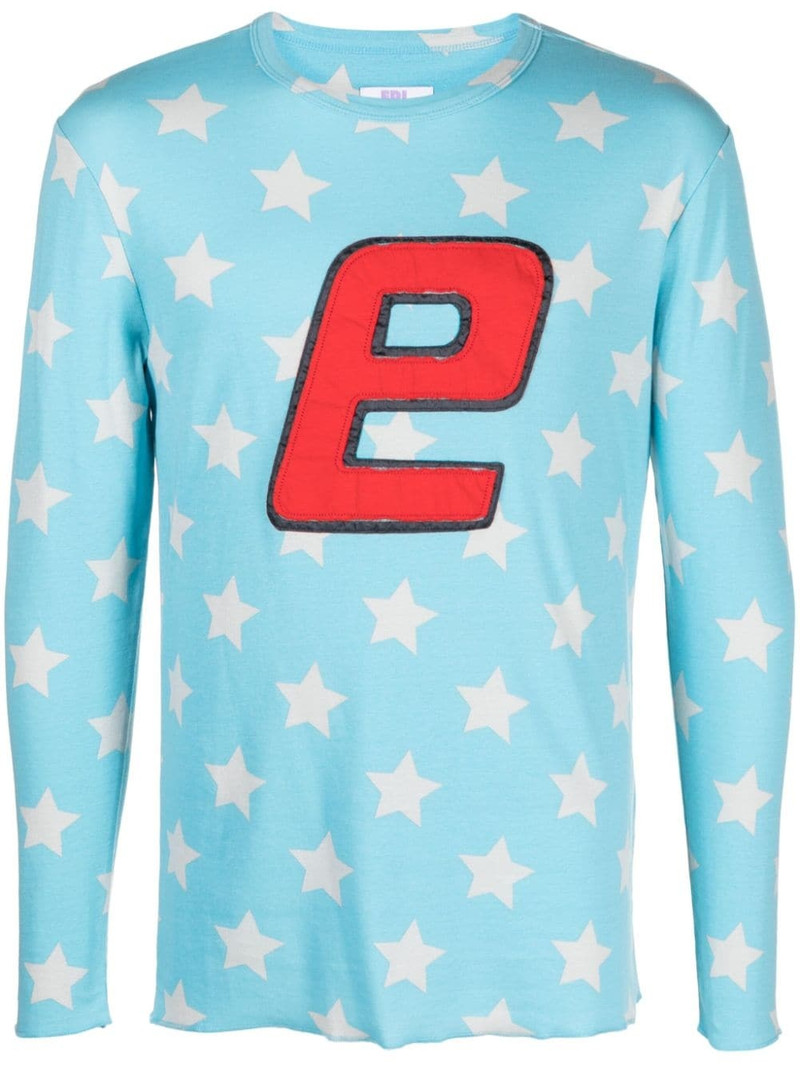 logo-patch cotton T-Shirt 1