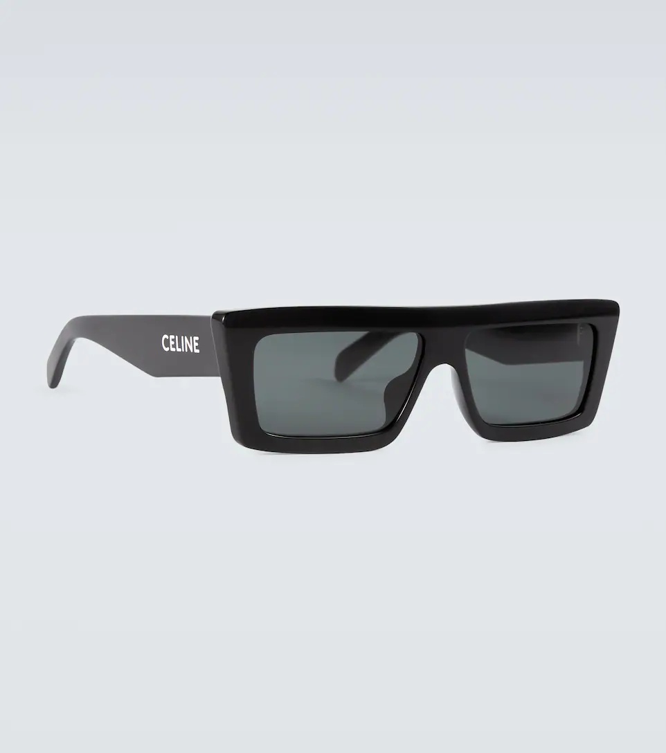 Flat-brow acetate sunglasses - 4