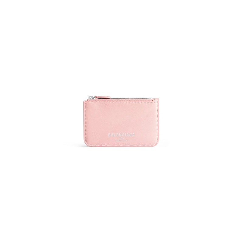 Women's Cash 2.0 Long Coin And Card Holder in Suede Pink 1