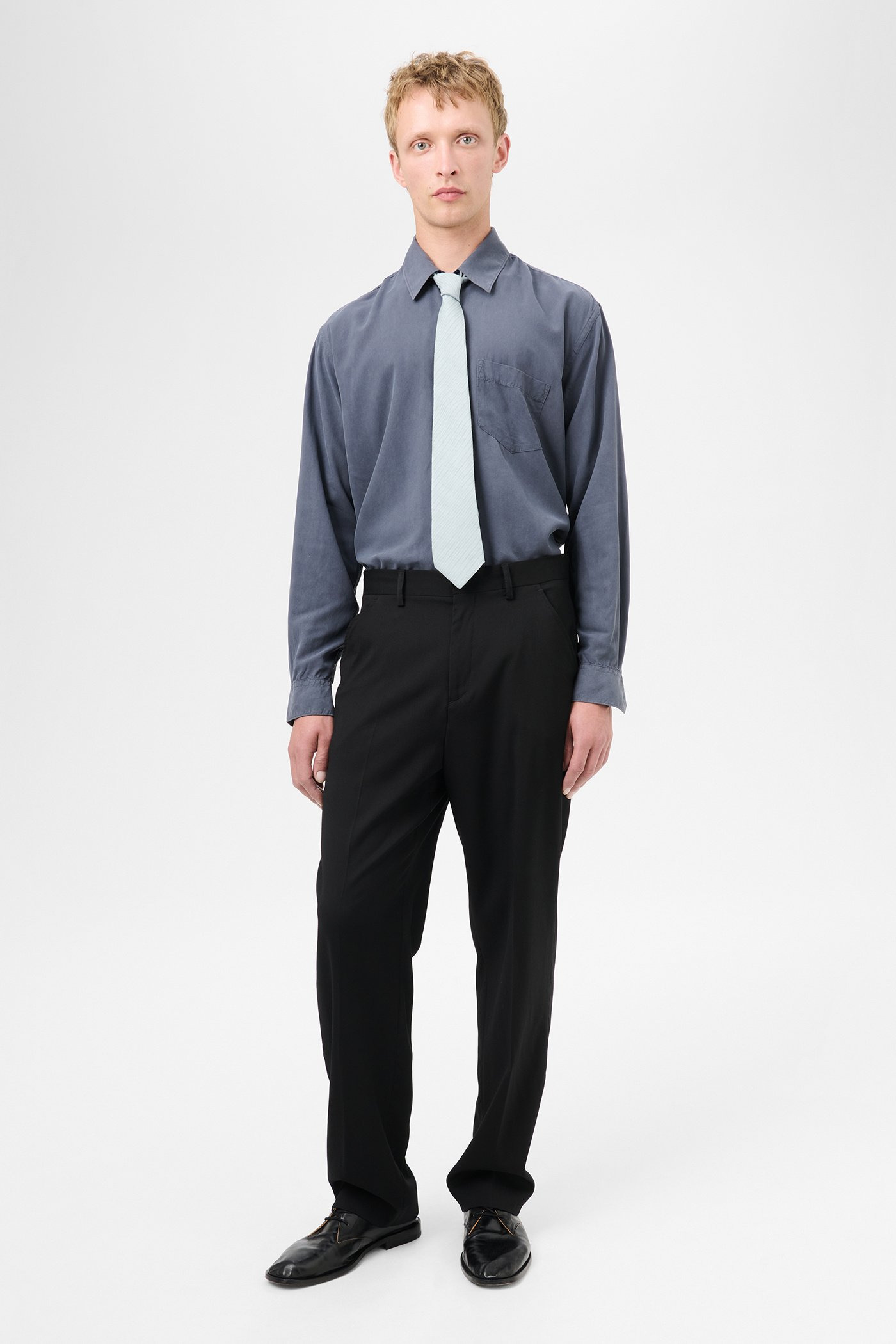 Chino 22 Black Worsted Wool - 2
