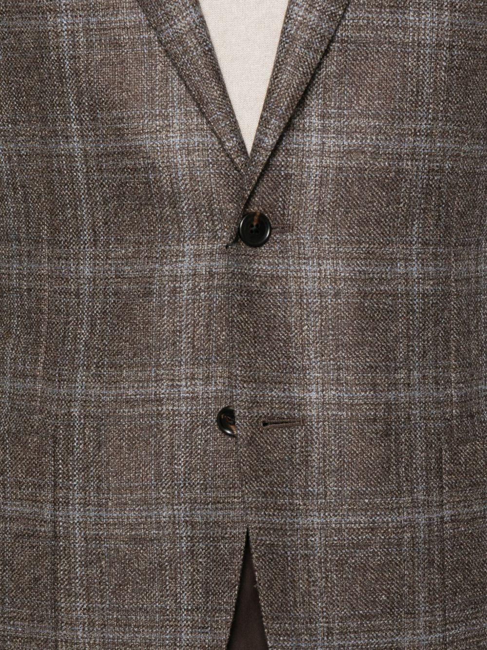 checked two-button blazer - 5