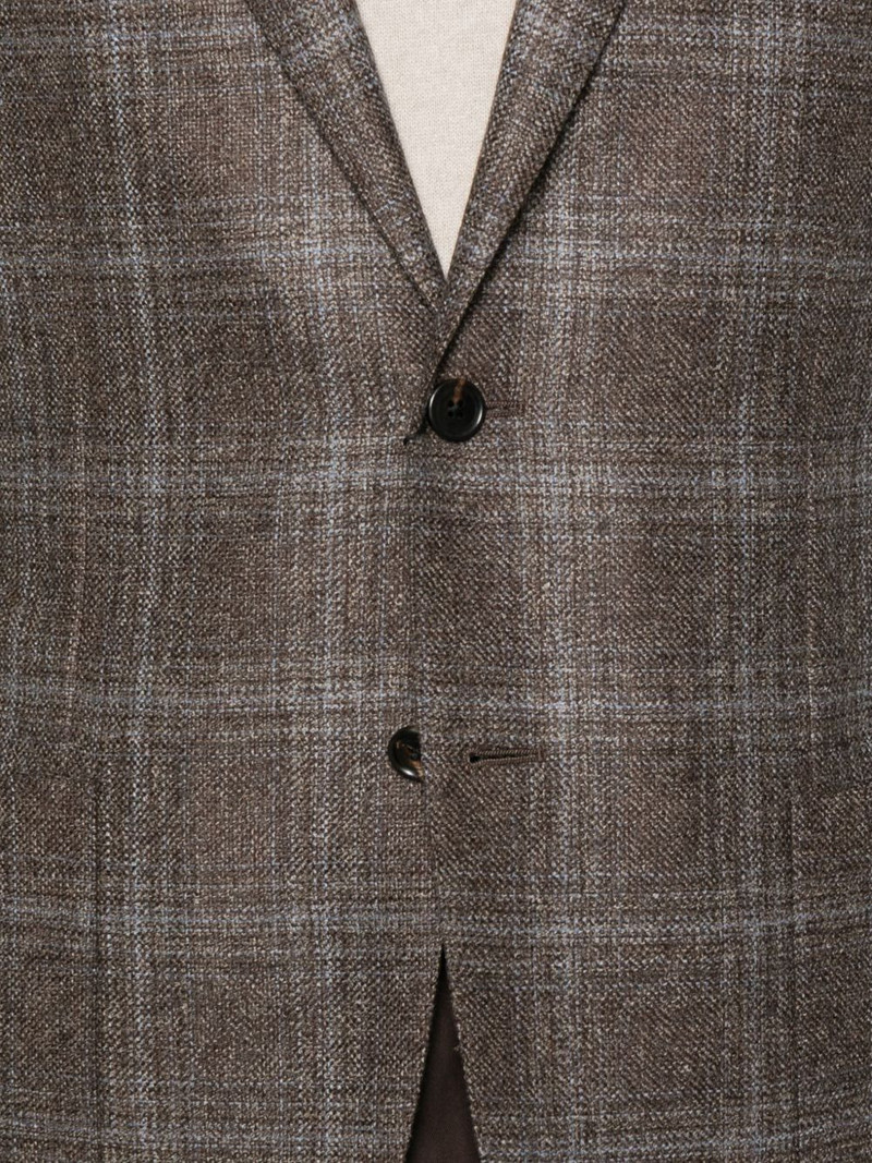 checked two-button blazer 5