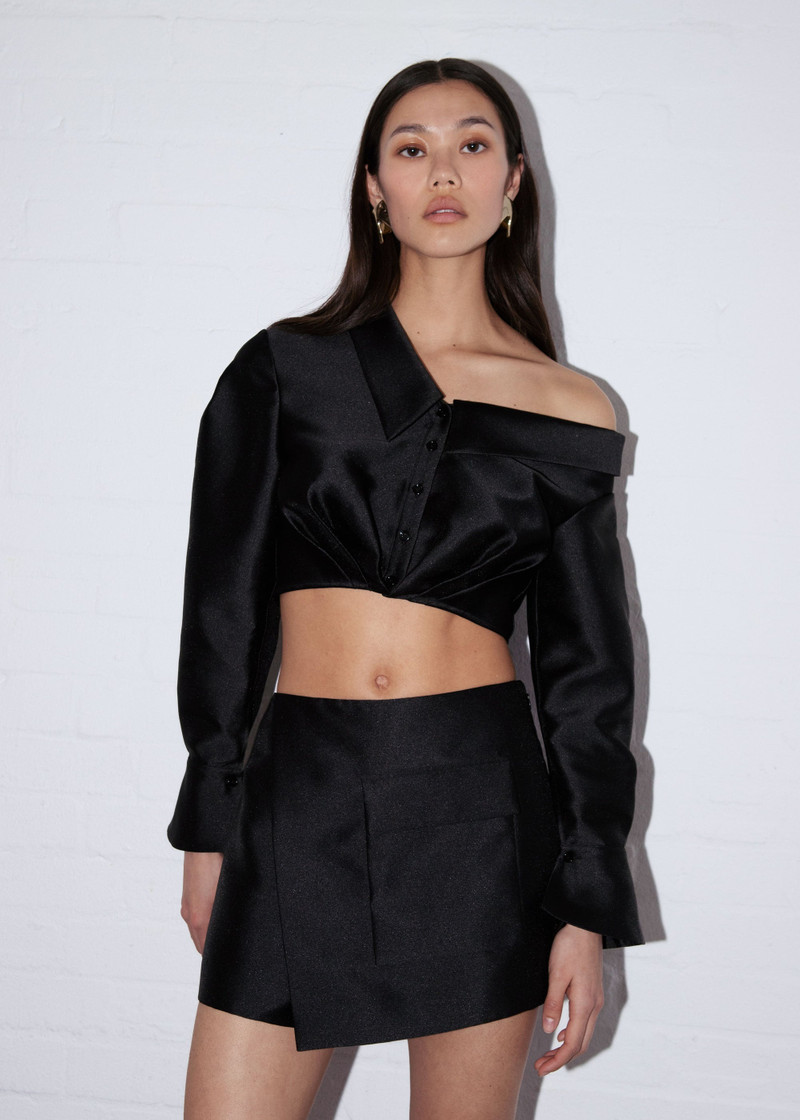 Black Taffeta Top 6