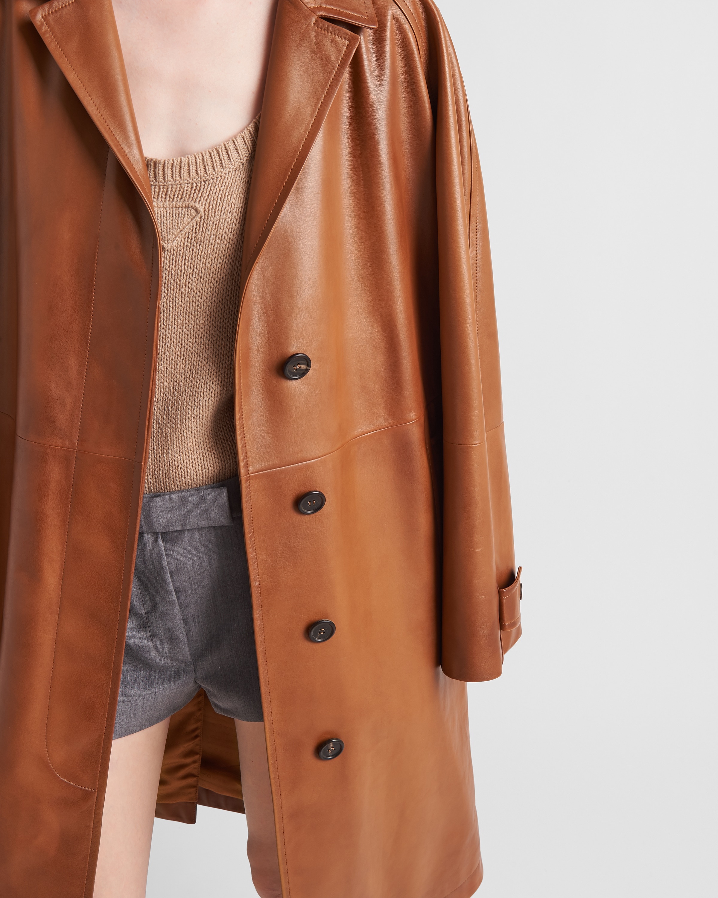 Nappa leather coat - 4