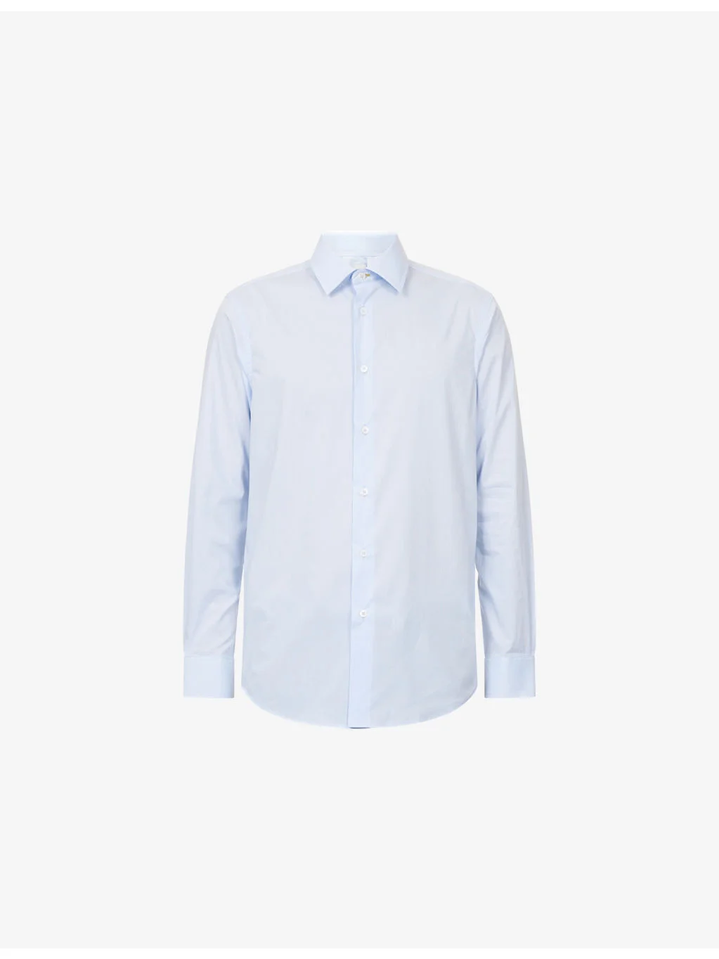 Long-Sleeve Cotton-Blend Shirt - 1