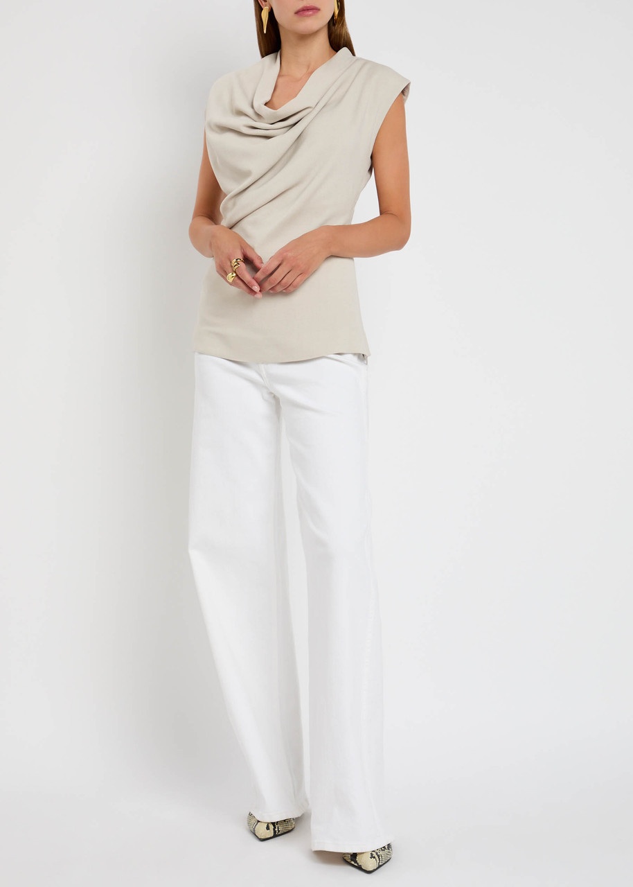 Tove Nula Draped Crepe-de Chine top - 4