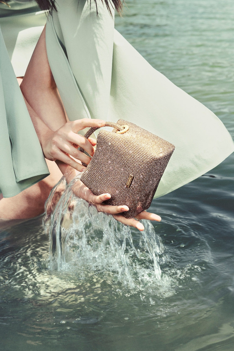 Cult Gaia SOLENE MINI RHINESTONE BAG outlook