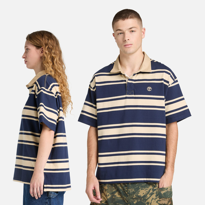 Striped Short-Sleeve Rugby Polo 6