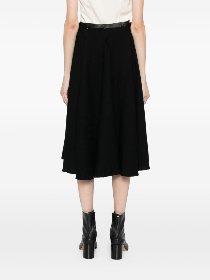 frayed A-line skirt 4