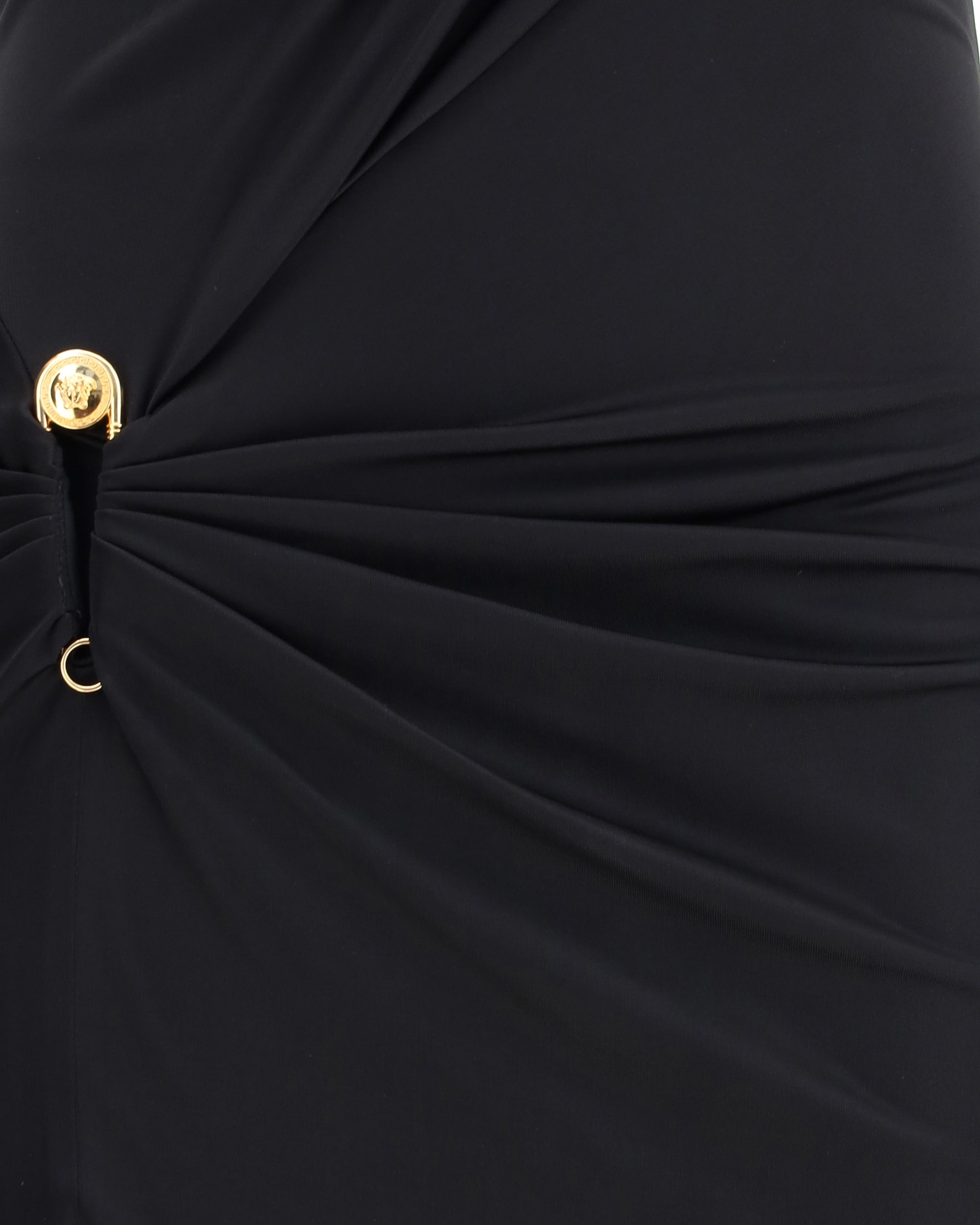Draped jersey long Dress - 3