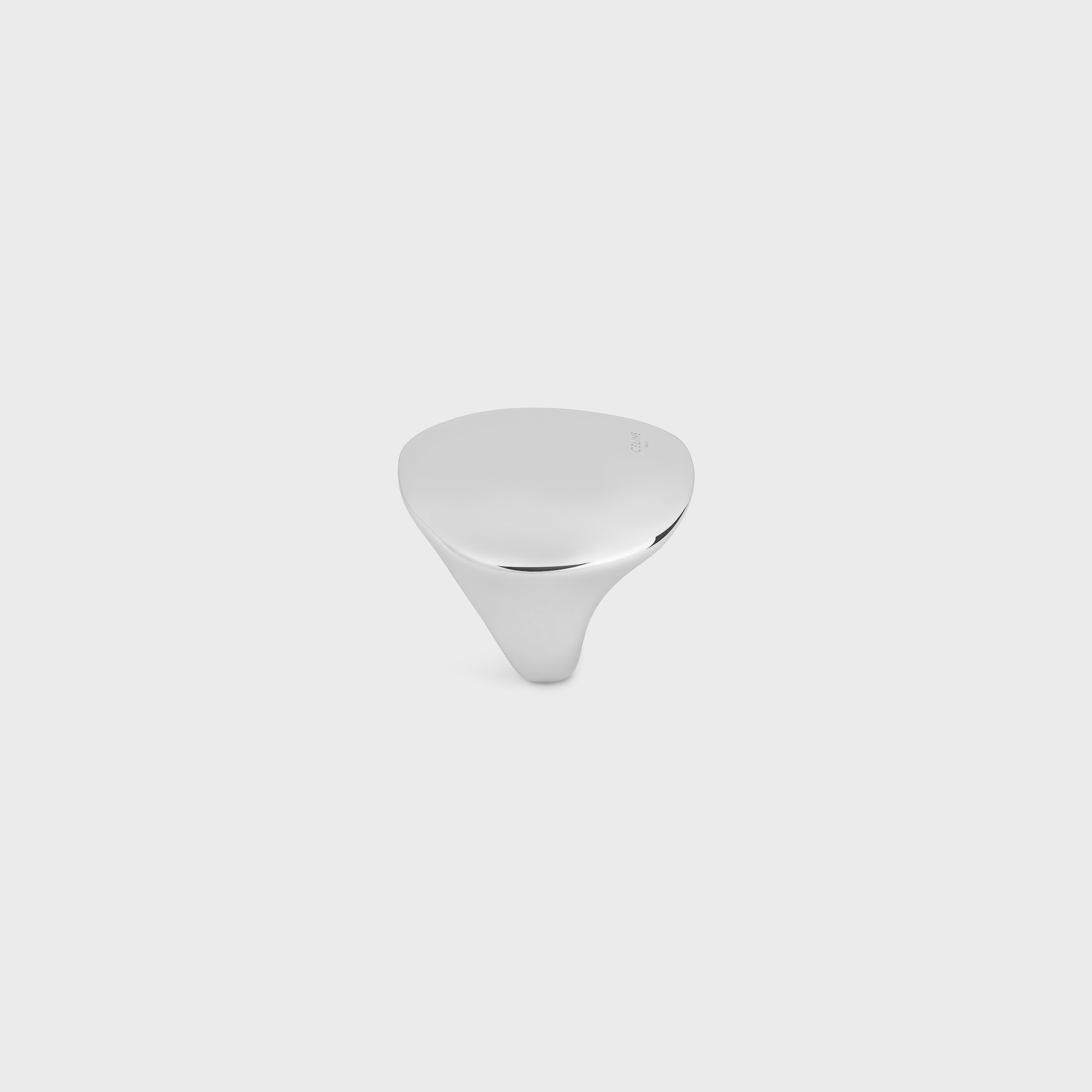 Formes Abstraites Sphere Ring in Brass with Rhodium Finish - 3