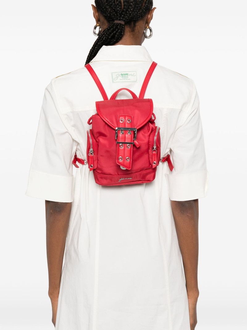 GANNI buckle-detail backpack outlook