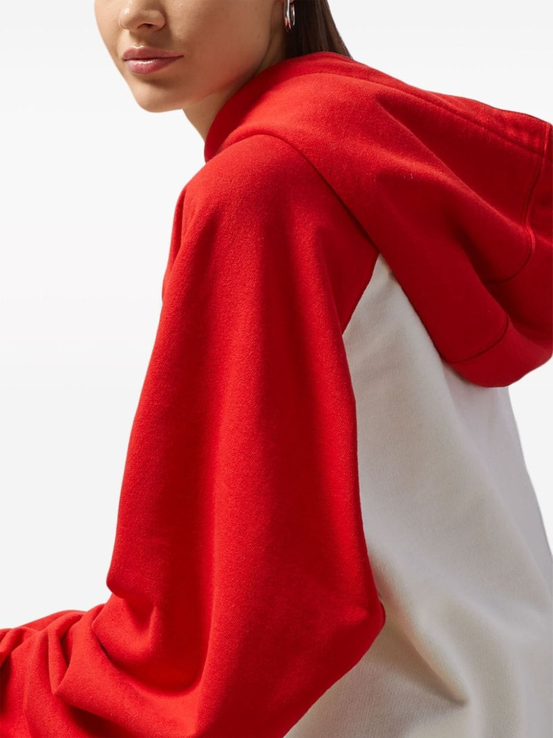 logo-print cotton hoodie 6
