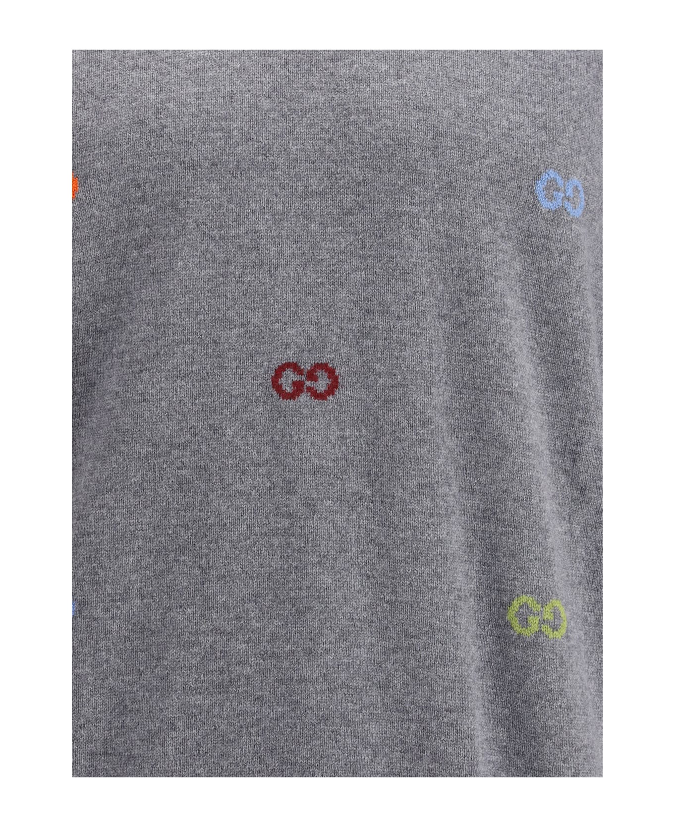 Multicolor Logo Cashmere Sweater - 3