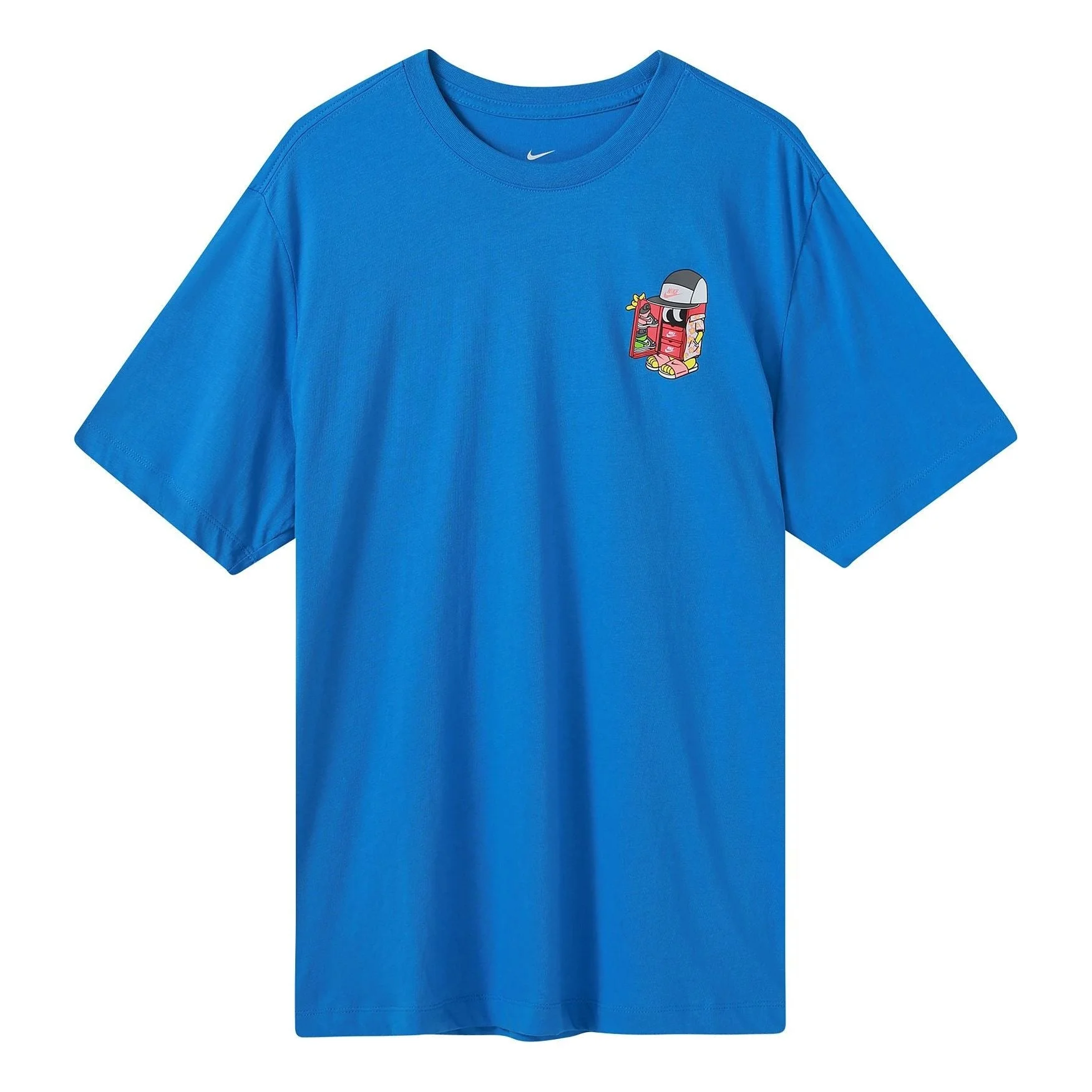 Nike Sportswear Shoe Printing Sports Round Neck Short Sleeve Blue DD1261-435 - 1