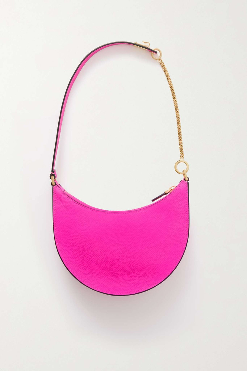 VLOGO mini textured-leather shoulder bag 3