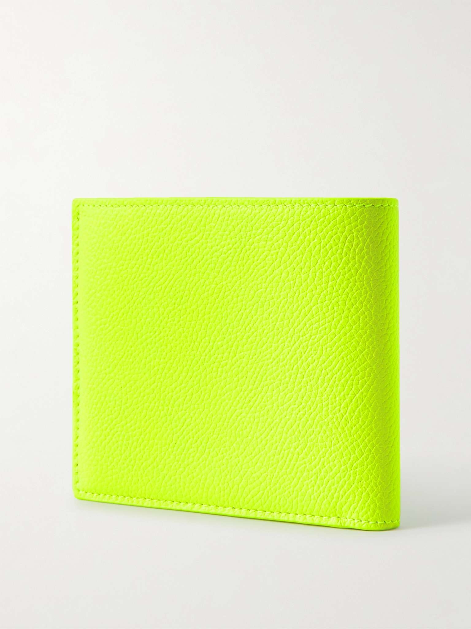 Logo-Print Full-Grain Leather Billfold Wallet - 3