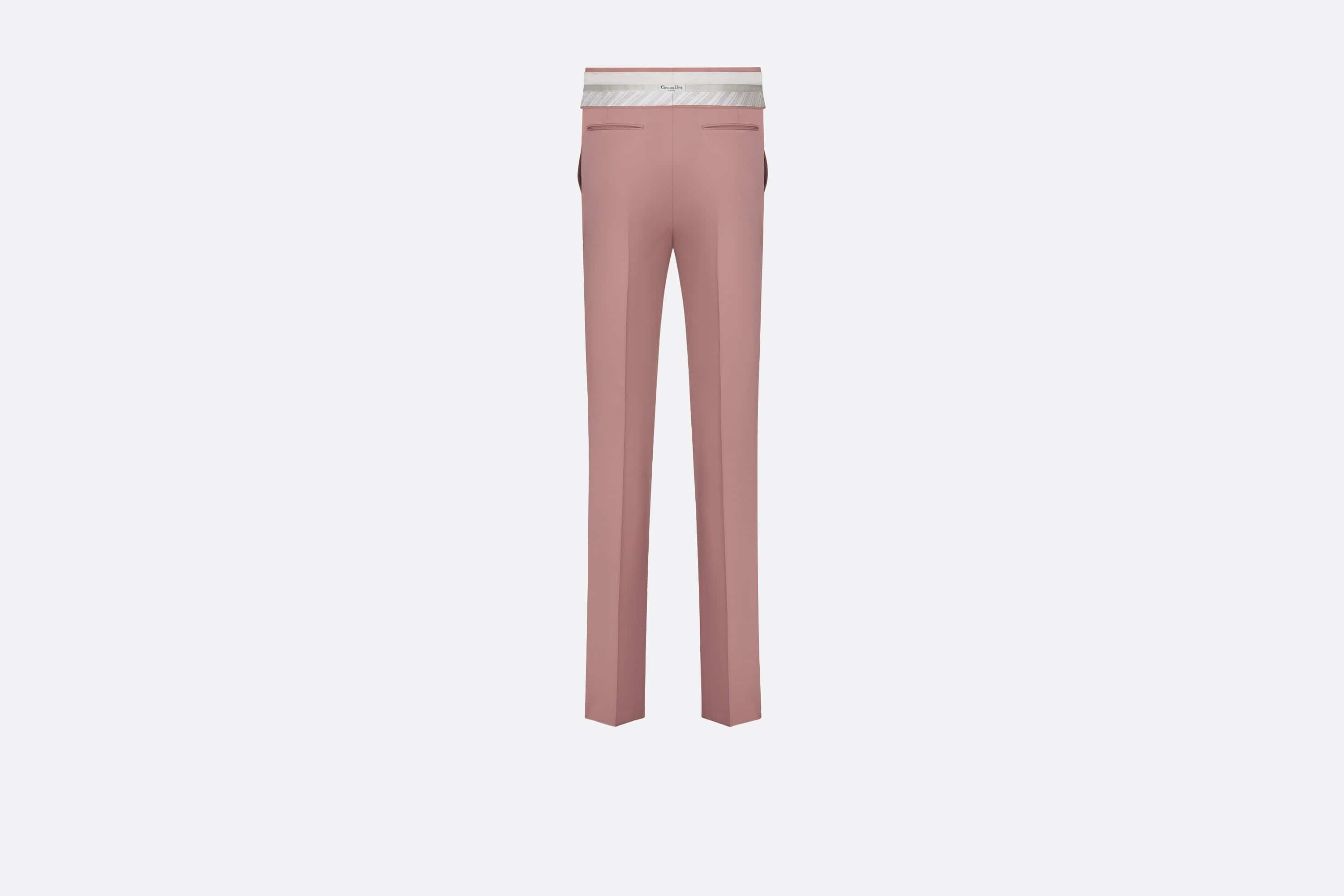Pants with Turned-Down Waistband - 2