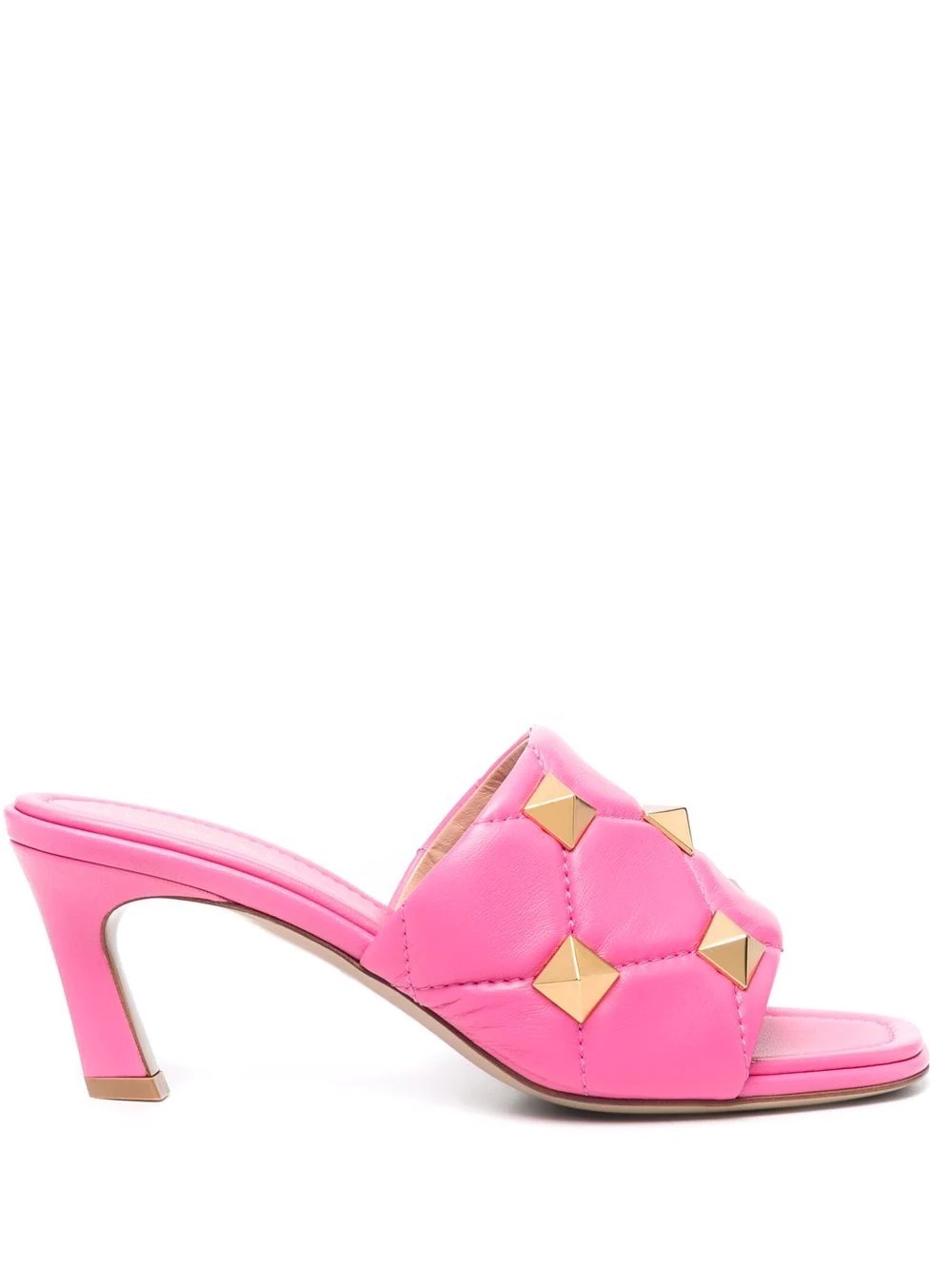 Valentino Garavani One Stud Hyper 105mm leather sandals - Pink