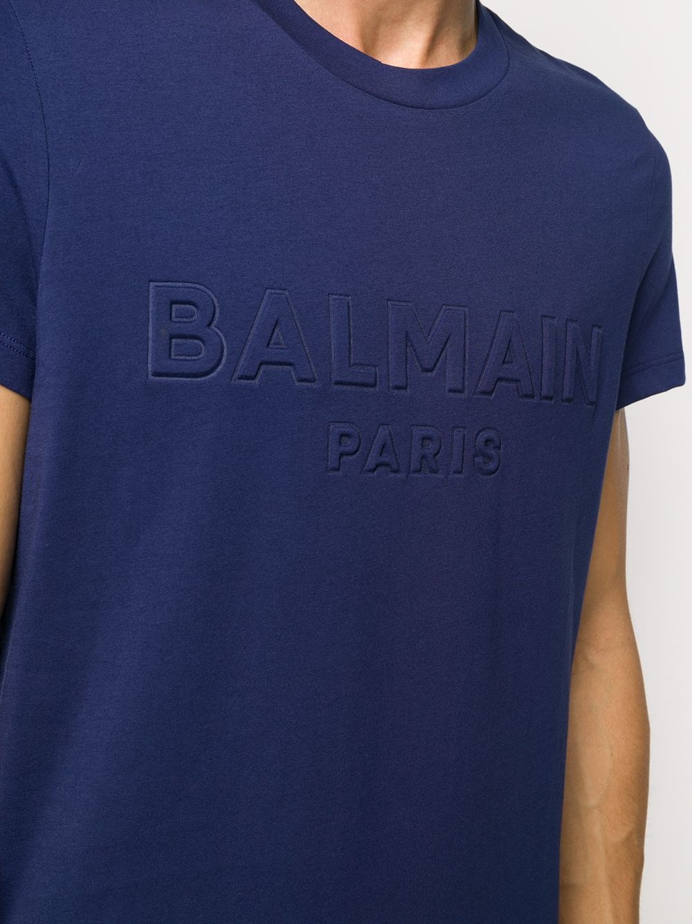 embossed logo T-shirt - 5