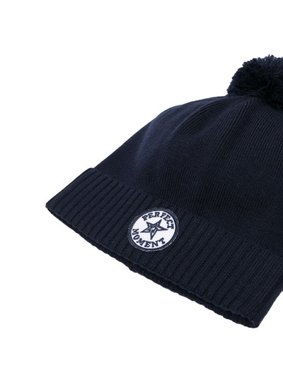 PERFECT MOMENT logo-patch beanie outlook