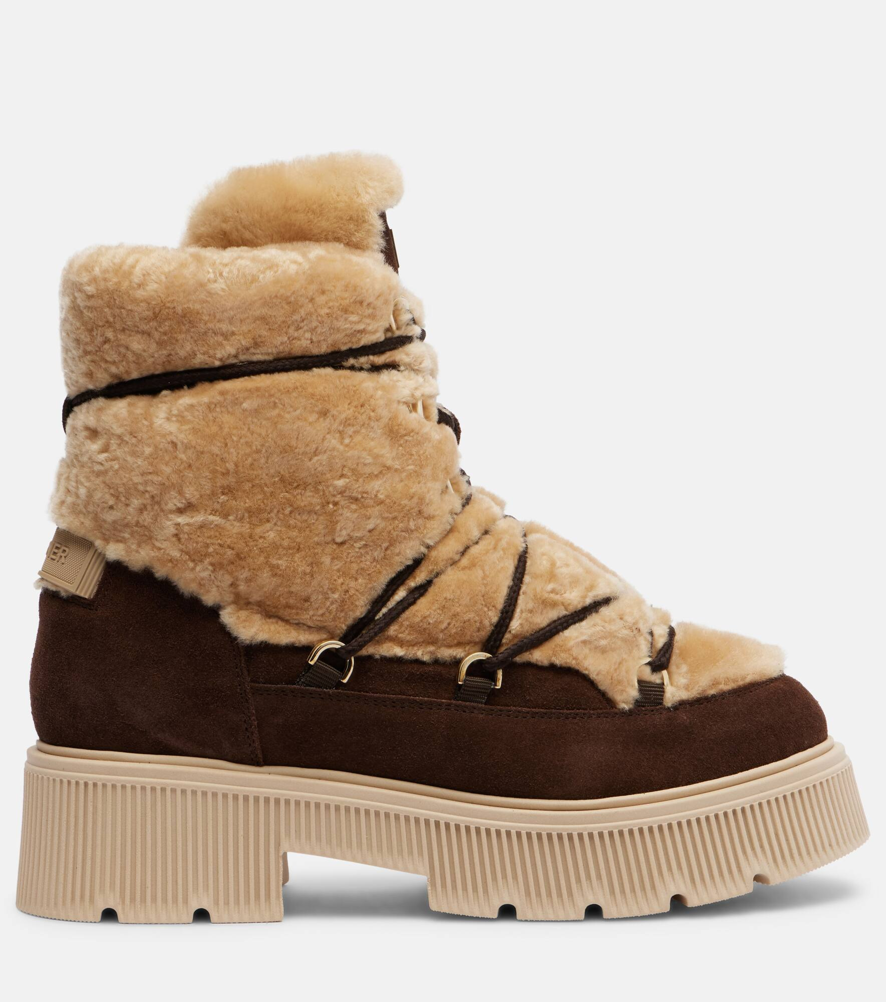 Turin shearling and suede ankle boots - 4