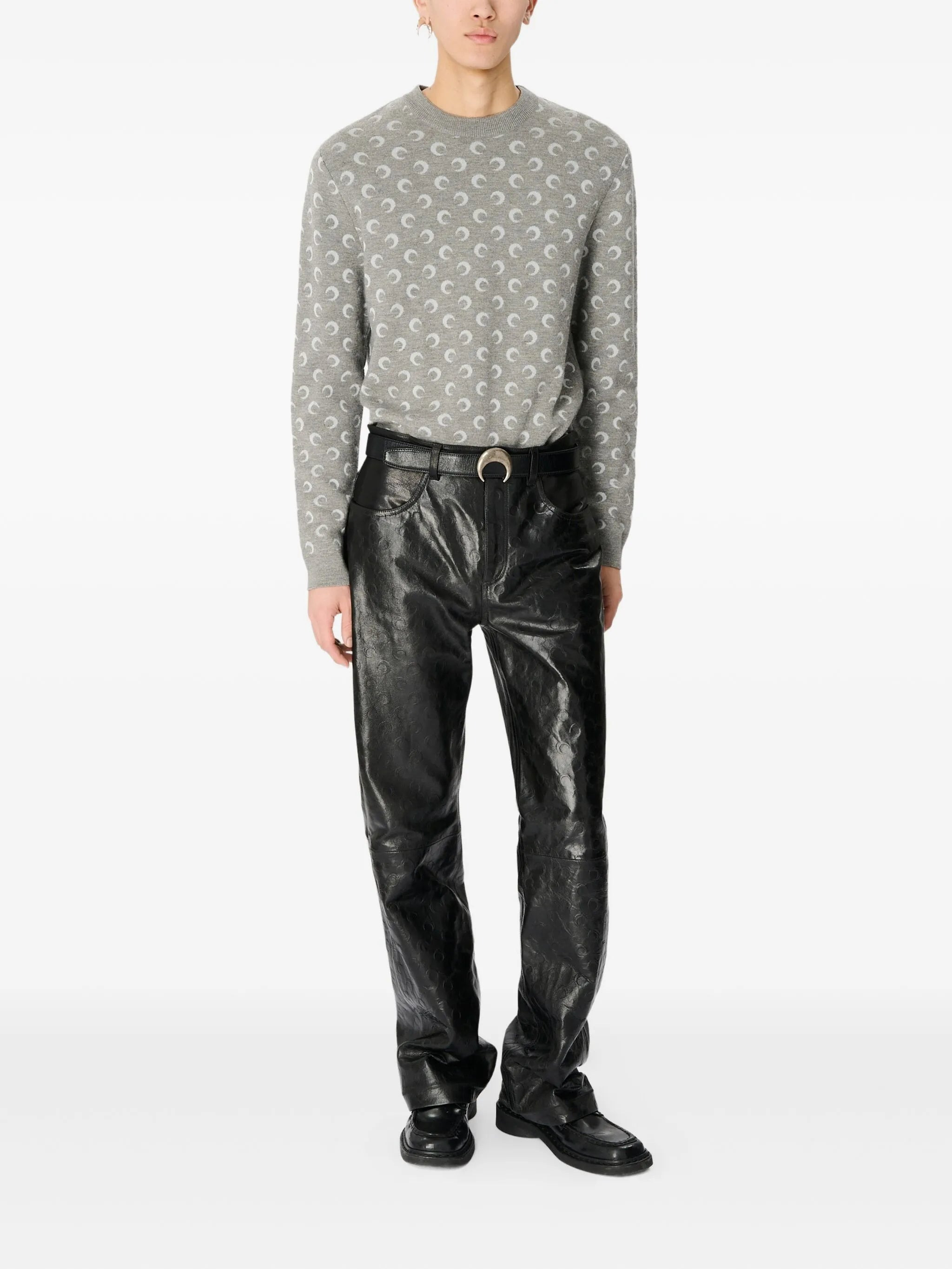 Marine Serre Moon-jacquard Sweater - 2