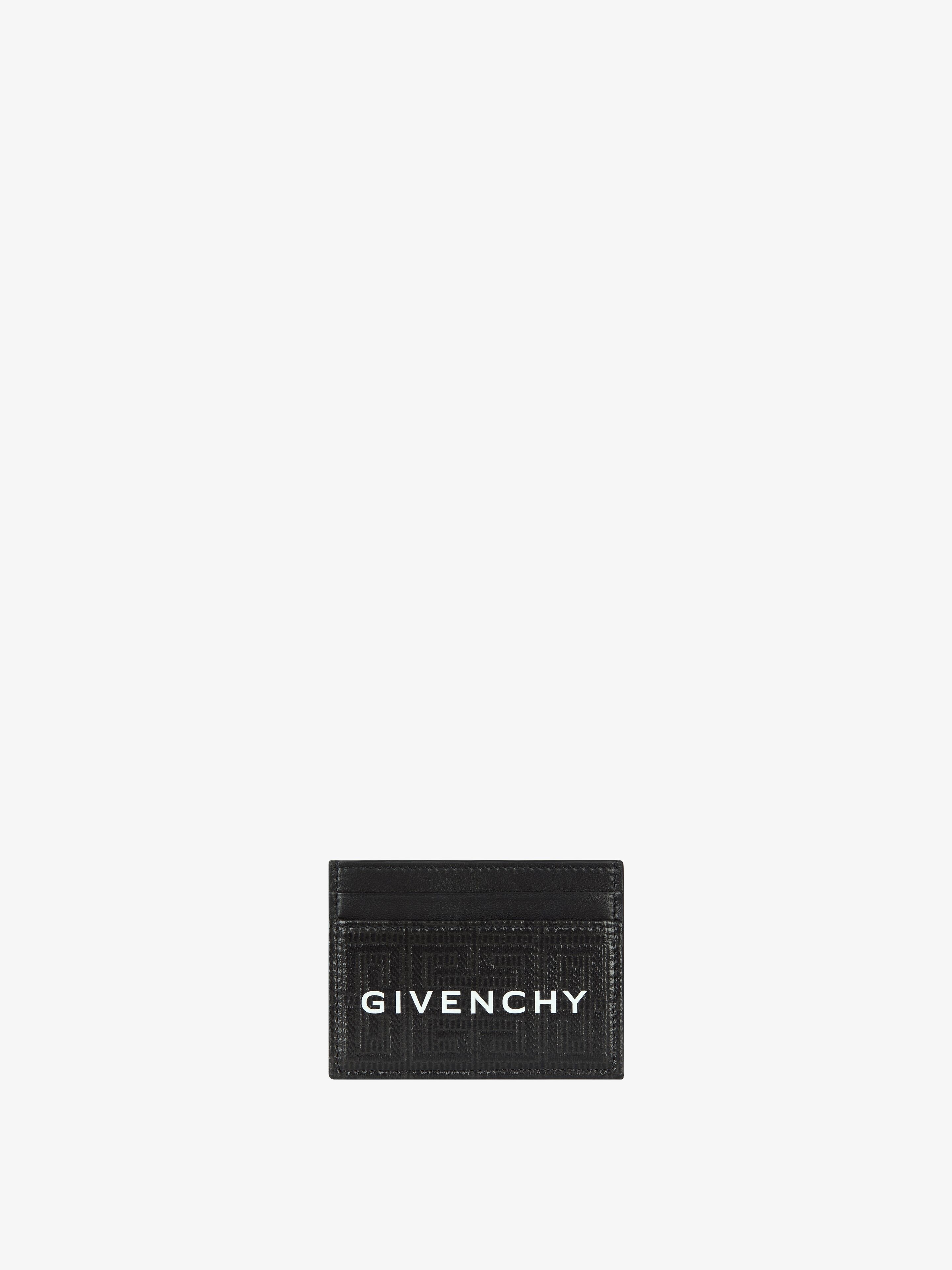 GIV CUT CARD HOLDER IN 4G COATED CANVAS AND LEATHER - 1