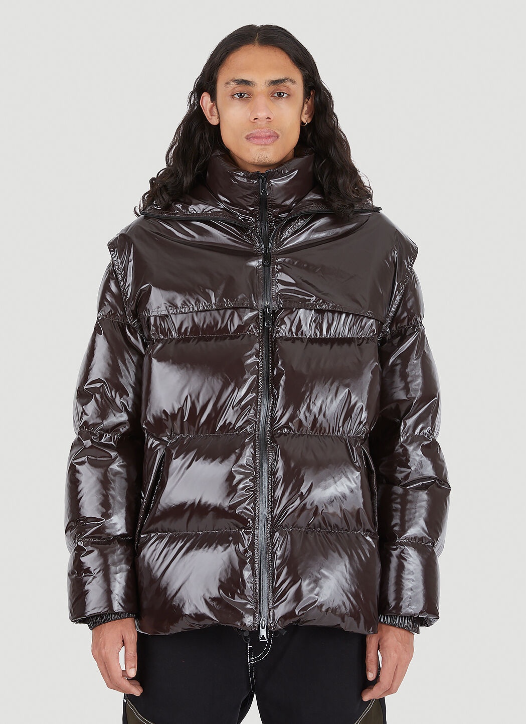 Gloss Padded Down Jacket - 1