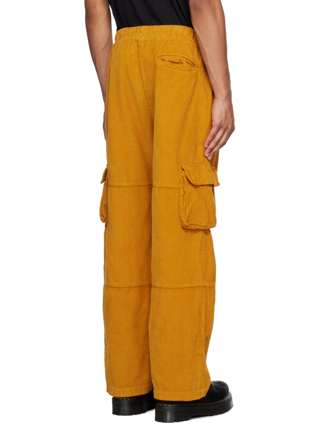 Yellow Drawstring Cargo Pants - 3