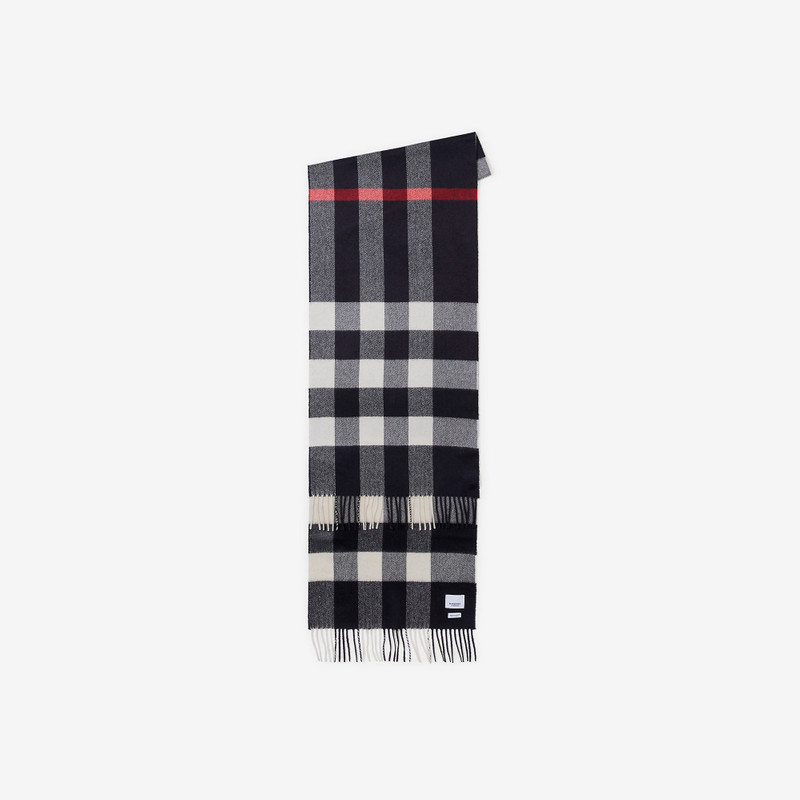 Check Cashmere Scarf 7