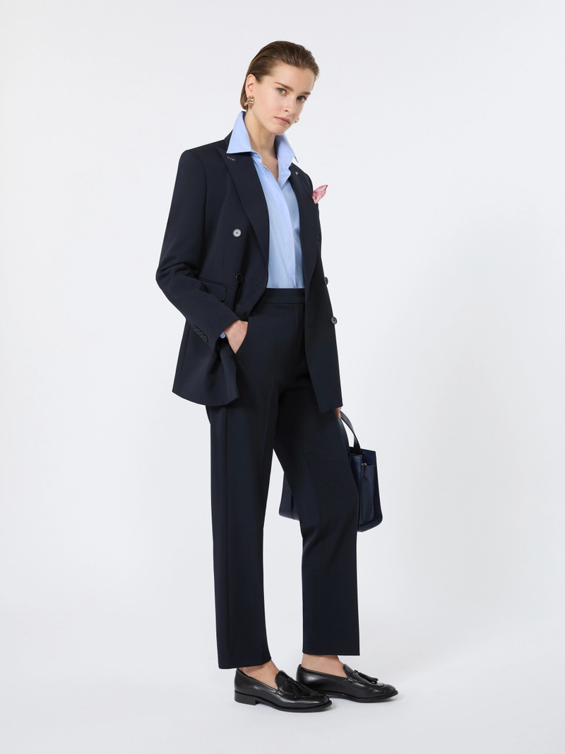 Max Mara OSSIDO Comfortable wool trousers - ULTRAMARINE outlook