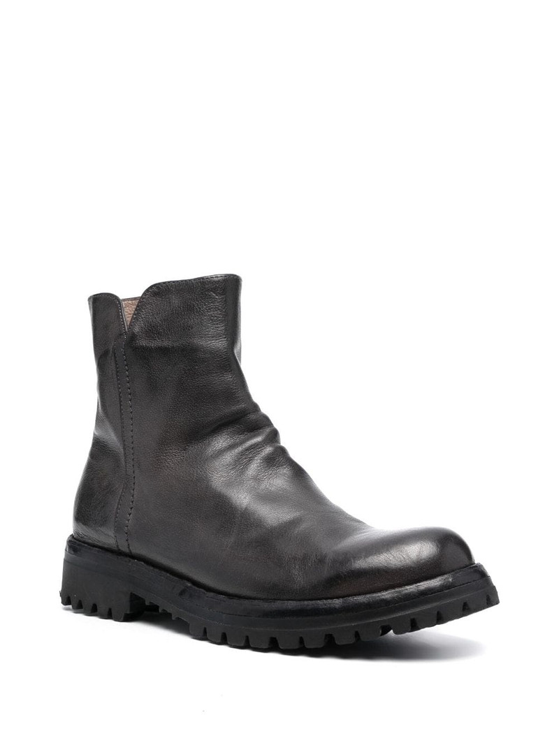 OFFICINE CREATIVE Loraine zip-up leather boots outlook