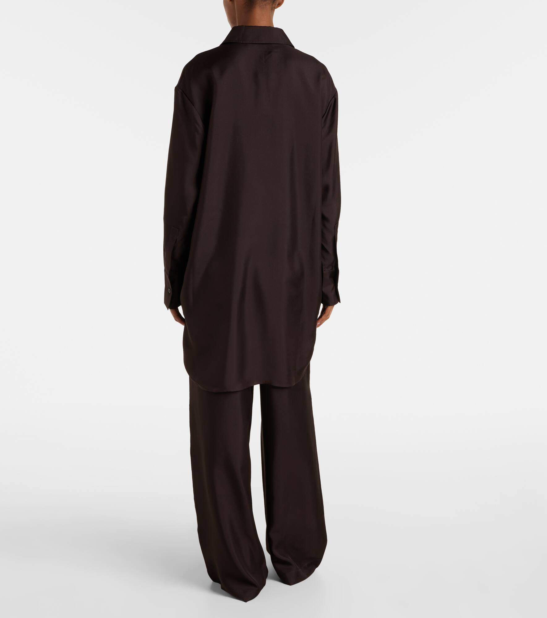 Oversized silk shirt - 3