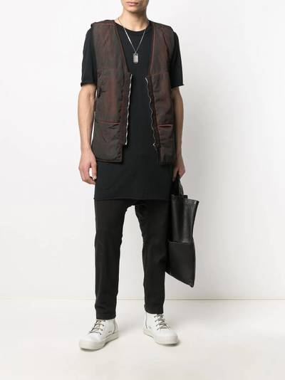 11 by Boris Bidjan Saberi lengthened t-shirt outlook