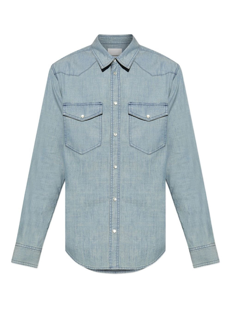 double-pocket cotton shirt 1