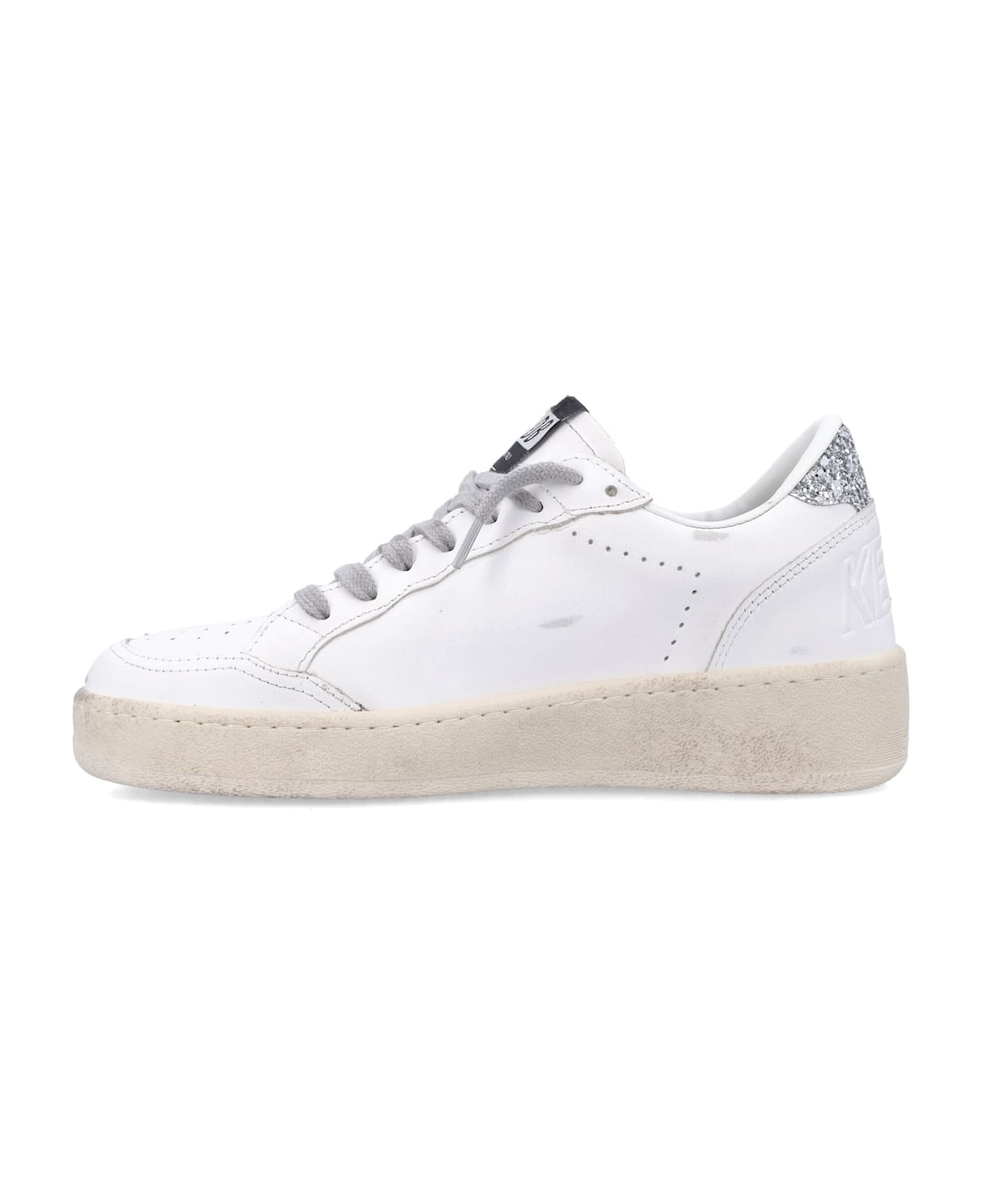 'ball Star' White Leather Sneakers - 3