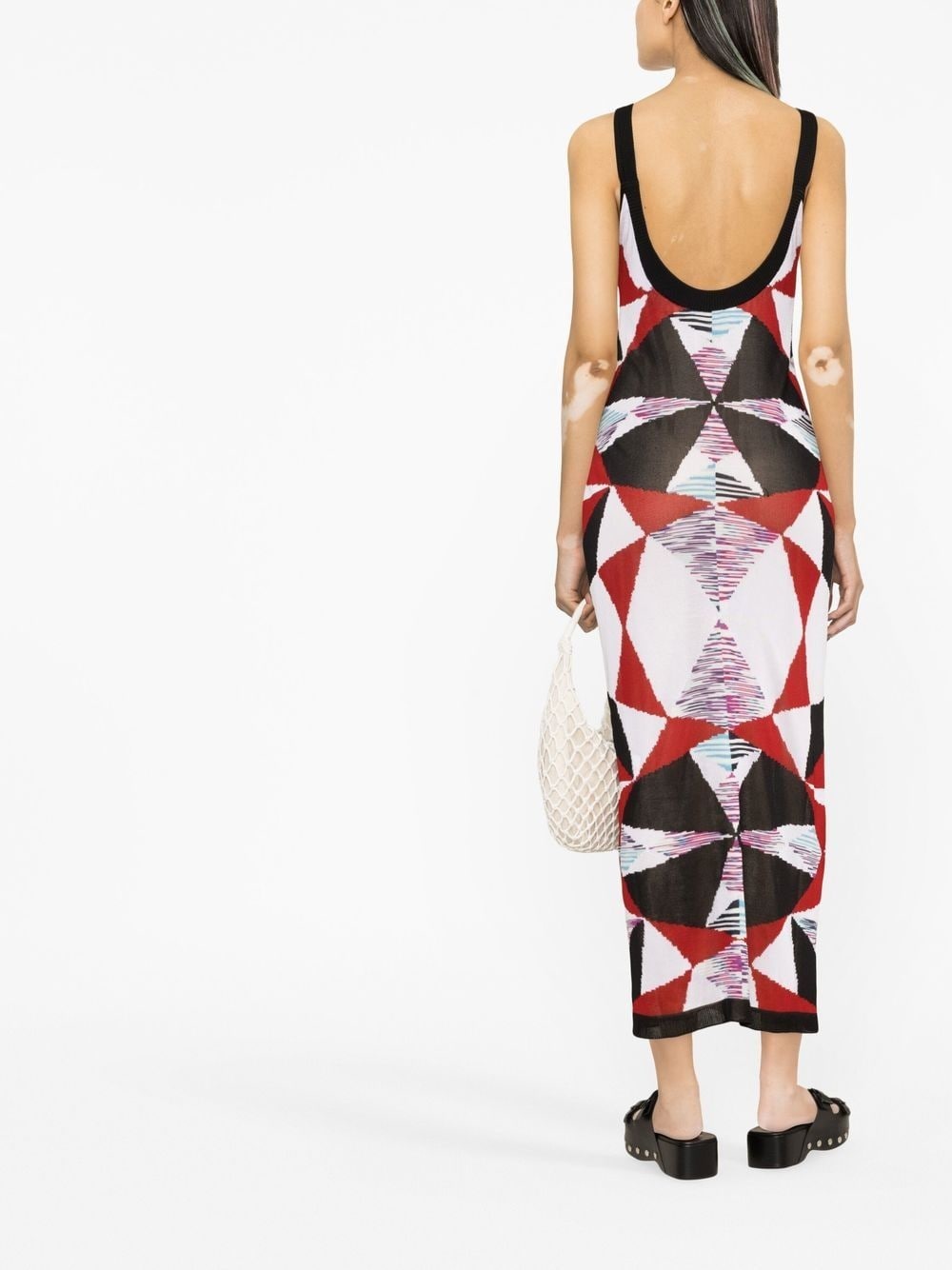 intarsia-knit maxi dress - 3