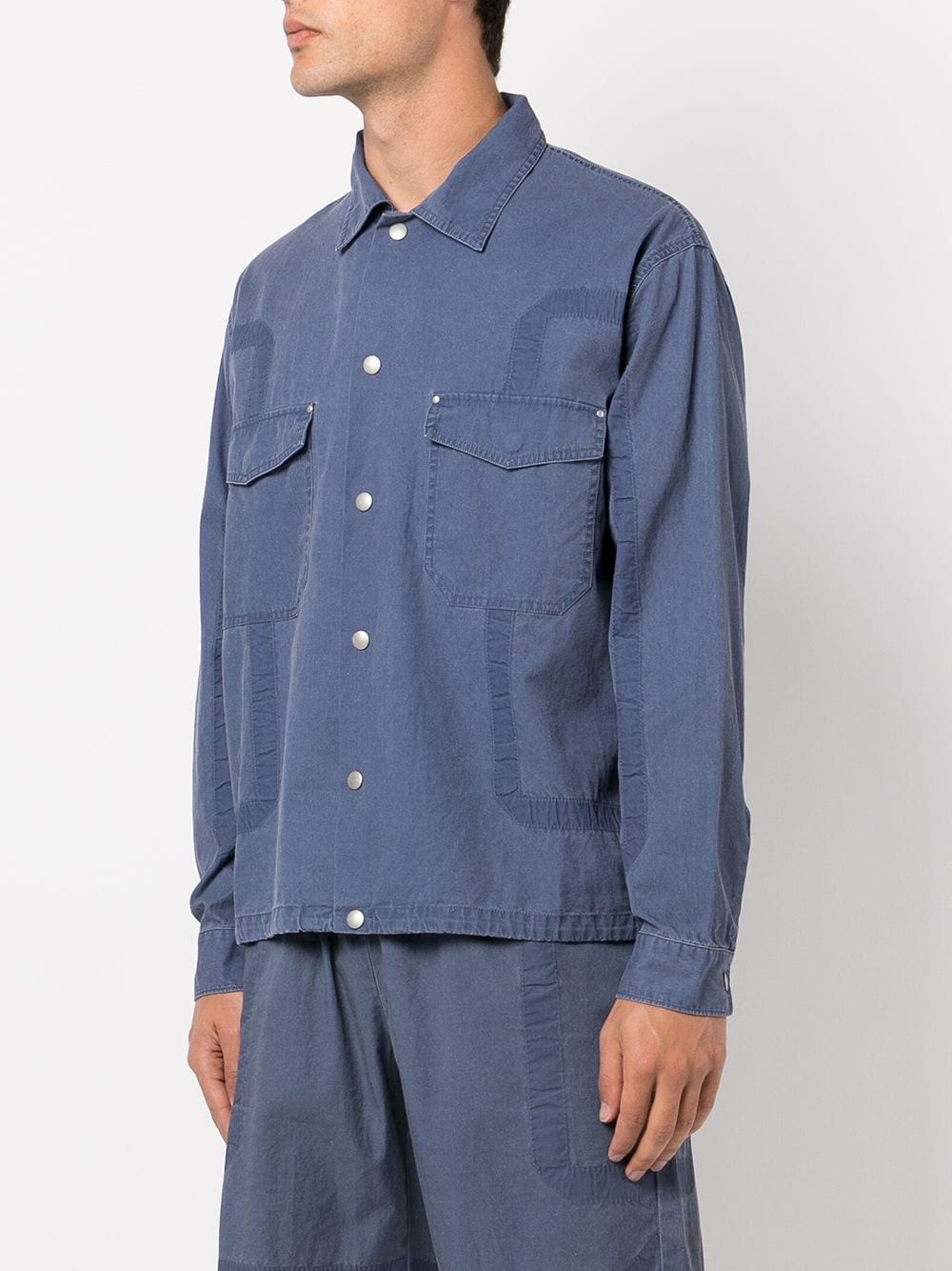 cotton poplin Frame II snap shirt - 3